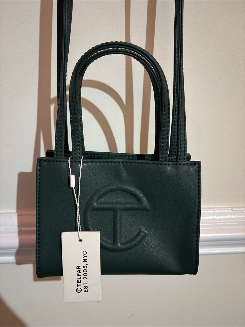Telfar Mini Tote in Deep Green